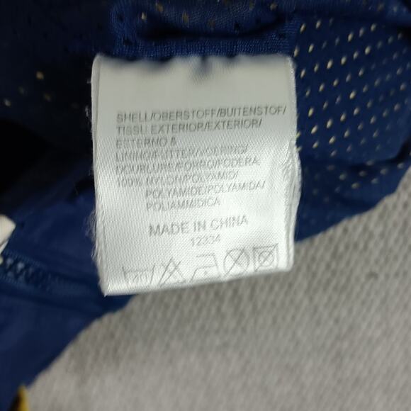 Nutmeg Vintage Indiana Pacers Nylon Jacket Men's XL Yellow/Blue Basketball NBA - Picture 10 of 16